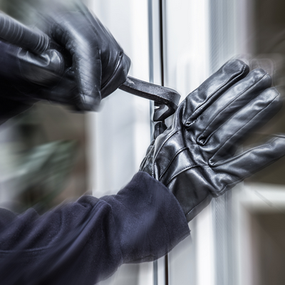 Glaziers Emergency Board due to buglary